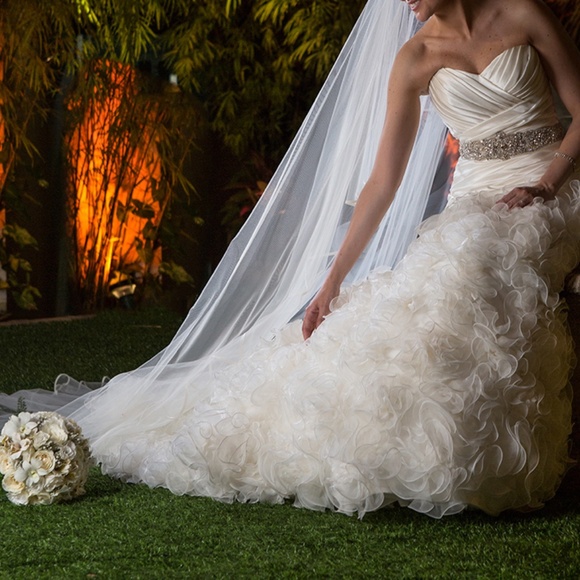 Dennis Basso Wedding Gown – Size 2 (Off-White) – Perfect Condition - Picture 2 of 3